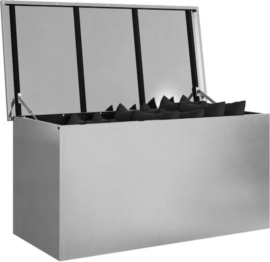 vidaXL Metallisch Aufbewahrungsbox mit Deckel 100x50.5x50cm 1Stück