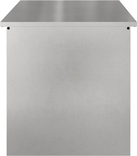 vidaXL Metallisch Aufbewahrungsbox mit Deckel 100x50.5x50cm 1Stück