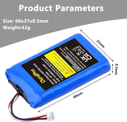 Lip1078 4000 mAh Batterie Kompatibel mit Sony PS5 Playstation 5 Dualsense Controller Durapro