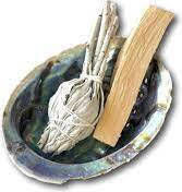 Smudge Set Palo Santo Sage Shell Space Aura Cleansing