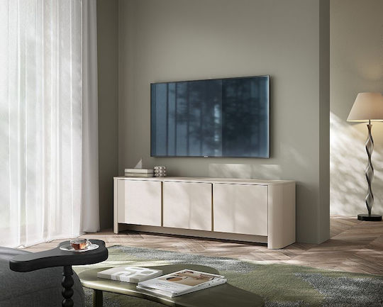 Έπιπλο Τηλεόρασης Bari Μπεζ Μ168xΠ39xΥ52cm