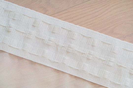 Cotton Market Perdea cu Coafură Albă 145x250cm