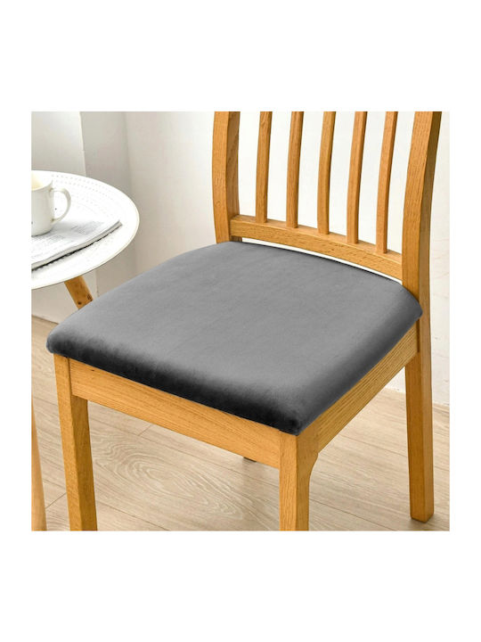 Ubieramy Meble Husă Elastică Scaun Gri 50x50cm 1buc