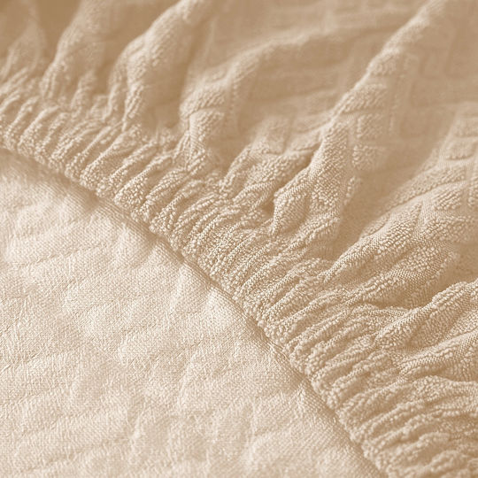 Ubieramy Meble Elastische Abdeckung für Stuhl Beige 40x40cm 1Stück
