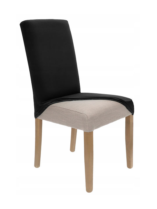 Ubieramy Meble Elastische Abdeckung für Stuhl Black 1Stück