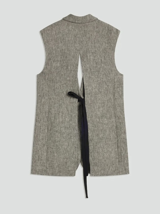 Semicouture Blazer pentru femei Tweed Sacou Grey