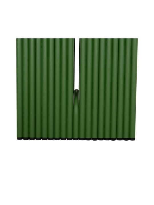 Stool For Living Room Metallic Intrepid Green 40x38x42cm