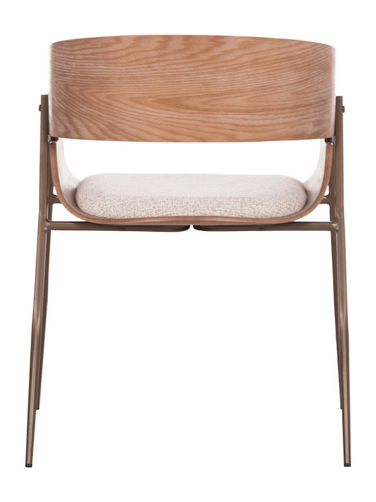 Outdoor Chair Metallic Krill Whitewash 2 Pieces 40x55x72cm