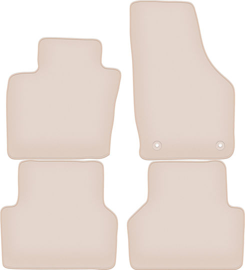 Premium Beige Car Mats Audi Q3 I 8u Suv 2011-2018