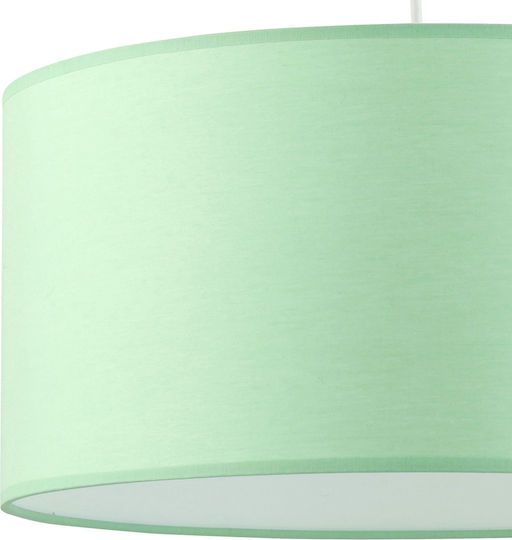 TK Lighting Kids Fabric Single Ceiling Light E27 Rondo 25W 40cm