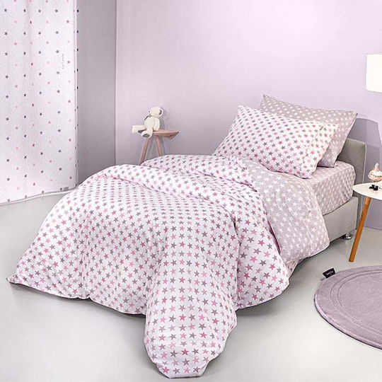 Guy Laroche Cosmos Детски Плик за Завивка Единичен Памучен Pudra 165x225бр