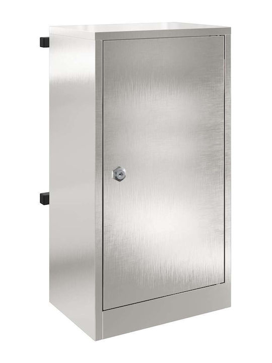 vidaXL Außenbereich Briefkasten Inox in Schwarz Farbe 30x23x55cm