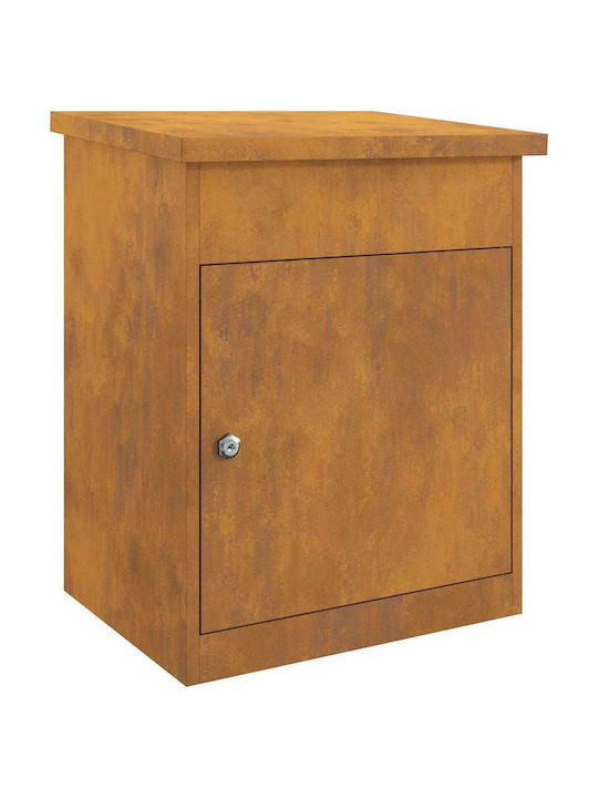 vidaXL Θυρίδα Γραμματοκιβωτίου Inox σε Καφέ Χρώμα 44x35x59cm vidaXL Θυρίδα Γραμματοκιβωτίου Inox σε Καφέ Χρώμα 44x35x59cm