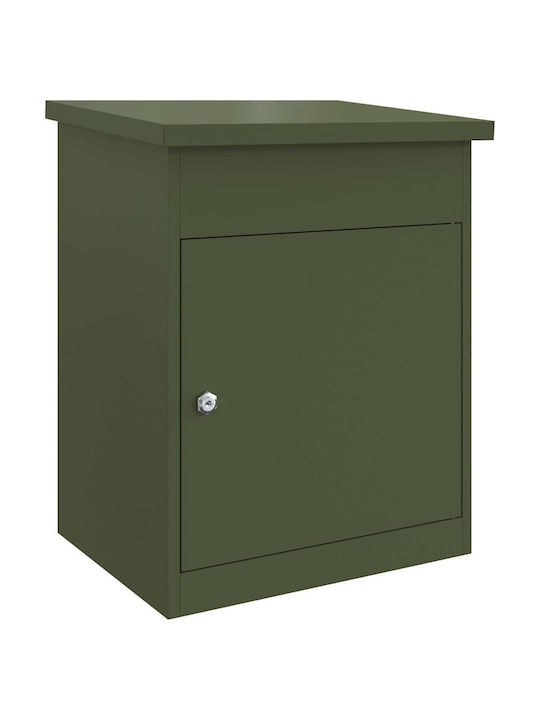 vidaXL Outdoor Mailbox Inox in Green Colour 44x35x59cm