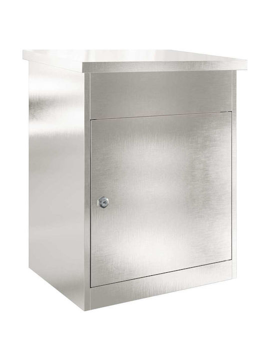 vidaXL Outdoor Mailbox Inox in Silver Color 44x35x59cm