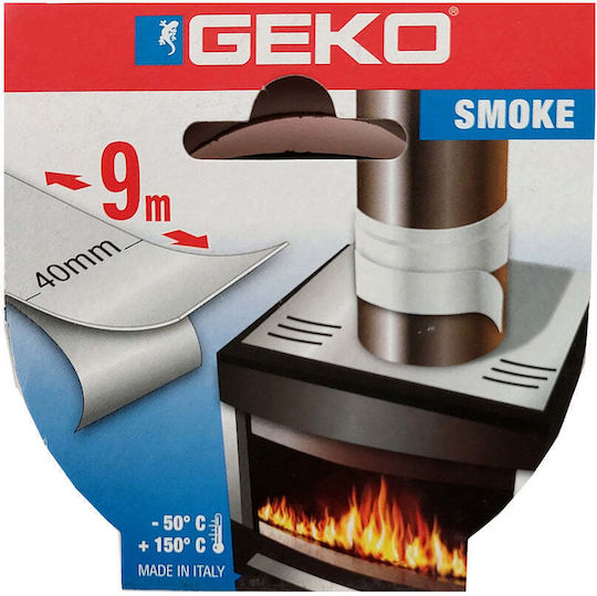 Geko Smoke Самозалепваща Алуминиева лента Бяла 40ммx9м 1бр Geko Smoke Самозалепваща Алуминиева лента Бяла 40ммx9м 1бр
