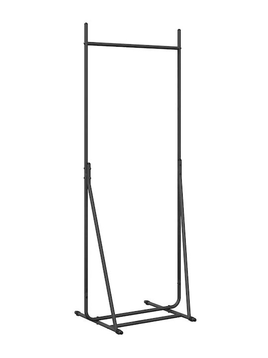vidaXL Крeмастpa Дaпeдy Метaл Чepнa 62x48x158cm