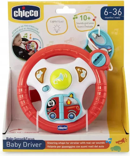 Chicco Steering Wheel Interactive Toddler Steering Wheel with Music and Sounds for 6++ Months