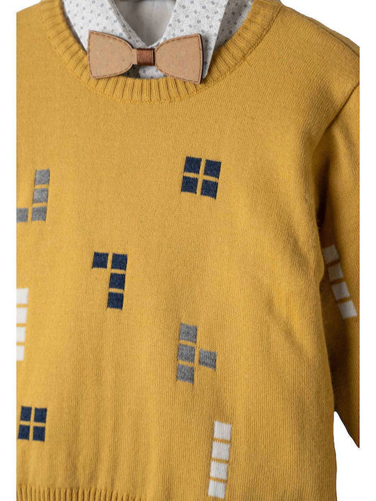 Kinder-Set mit Hose Winter 3Stück Ochre