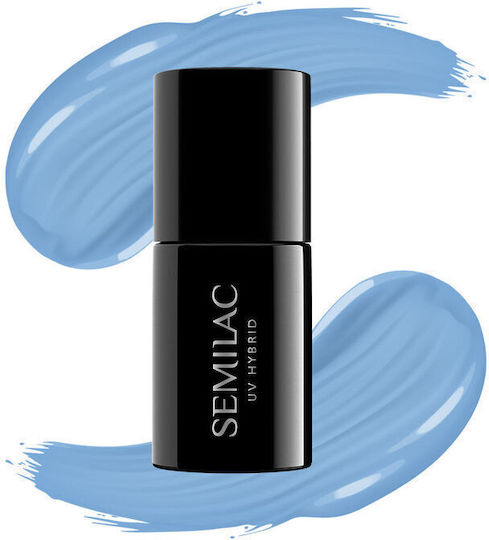 Semilac Classic Semi-Permanent Nail Polish Denim Blue 084 7ml 1pcs