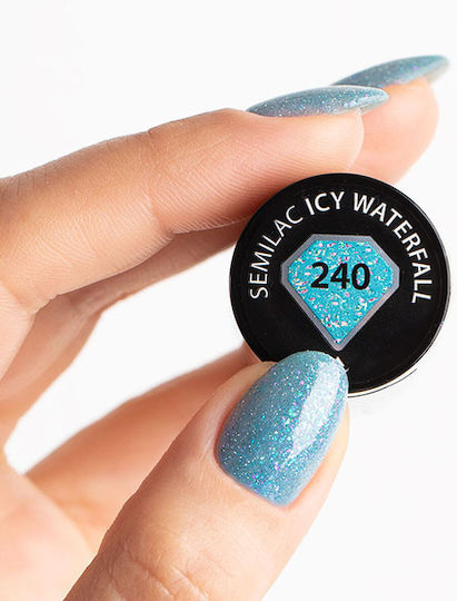 Semilac Хибриден Лак за Нокти 240 Icy Waterfall 7мл 1бр