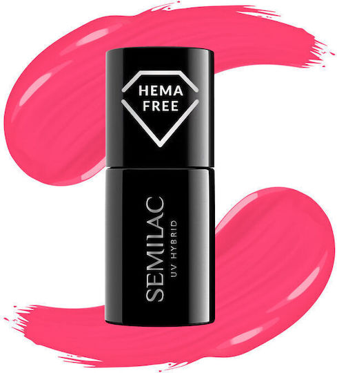 Semilac Classic Хибриден Лак за Нокти 435 Friendly Magenta 7мл 1бр