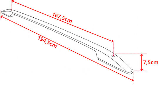 Roof Rails Ford Transit Courier From 2014-2023