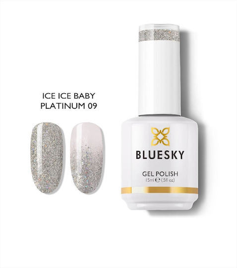 Bluesky Platinum Semi-Permanent Nail Polish Ice Ice Baby 09P 15ml 1pcs
