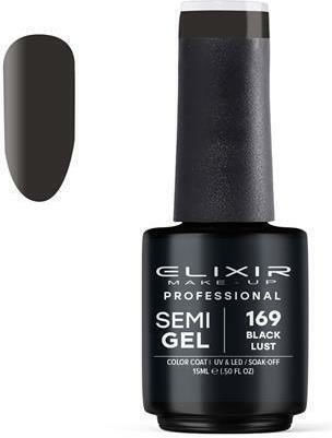 Elixir Semi Gel Ημιμόνιμο Βερνίκι Νυχιών 169 Black Lust 15ml