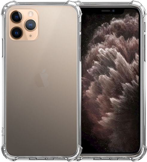 iPhone 11 Pro Stoßfeste Handyhülle Transparentes Silikon Anti-Sturz-Ecken Kunststoff Rückseite Ishield Klar