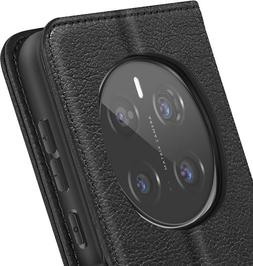 Avizar Handyhülle Honor Magic 7 Pro Klapphülle Brieftasche Video Halter Schwarz