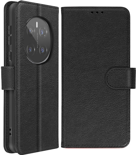 Avizar Handyhülle Honor Magic 7 Pro Klapphülle Brieftasche Video Halter Schwarz