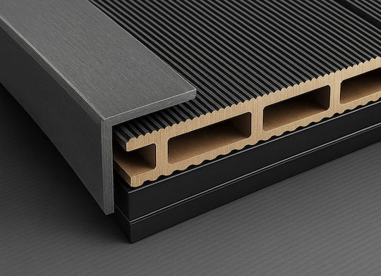 Newplan Γωνία Deck για Δάπεδο Κήπου από WPC 360x4εκ.