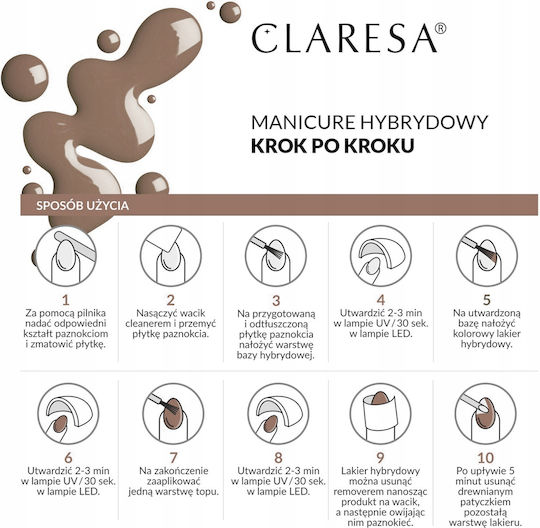 Claresa Claresa Gel Nail Polish Nude 122 Pink 5ml
