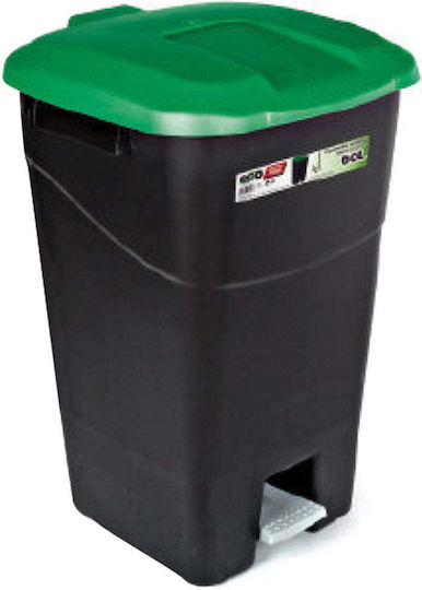 Tayg Plastic Waste Bin 60lt with Pedal Black