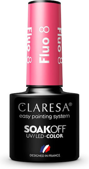 Claresa Fluo 8 Gel Nail Polish Fluo 8 5ml