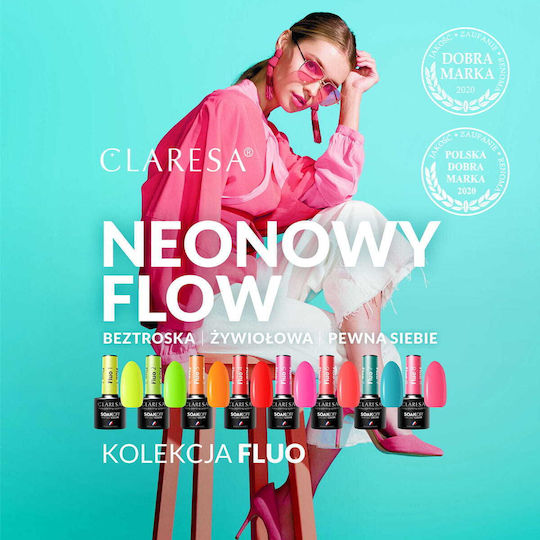 Claresa Fluo 8 Gel Nail Polish Fluo 8 5ml