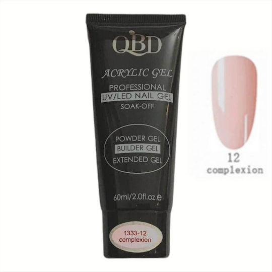 QBD Acrygel Νυχιών Complexion 1333-12 Πολύχρωμο 60ml