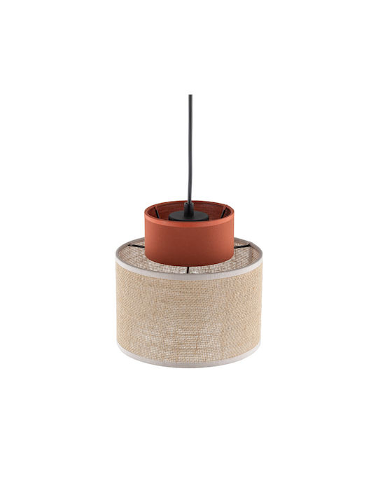 TK Lighting Pendant Light White with Socket E27 38x170cm