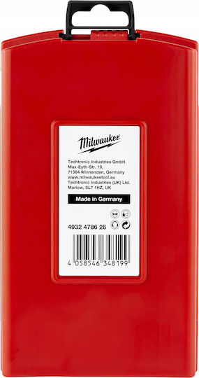 Milwaukee Set 7 Burghie cu Diamant cu Patru Tăișuri Carbură cu Tija SDS Plus pentru Materiale de construcție
