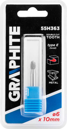 Graphite Bohrer Hartmetall mit Zylindrischem Schaft für Metall 10mm / 45mm