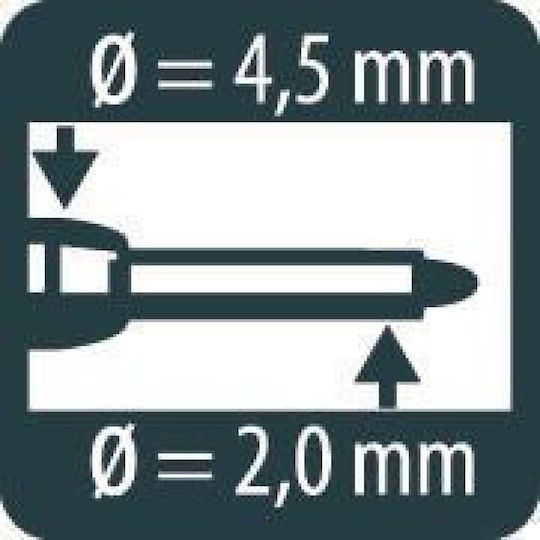 Pica 150/40 Marker Engraving Marker for Deep Holes Red