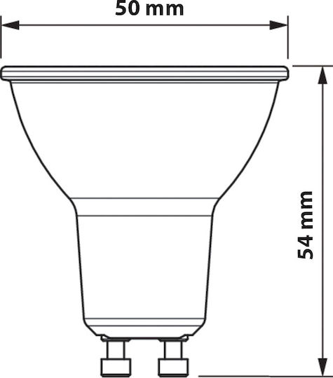 Philips Corepro Λάμπα LED 4.9W για Ντουί GU10 και Σχήμα MR16 Θερμό Λευκό 550lm