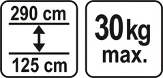 Yato YT-64552 Εργαλείο Χειρός Τηλεσκοπική Μπάρα Στήριξης