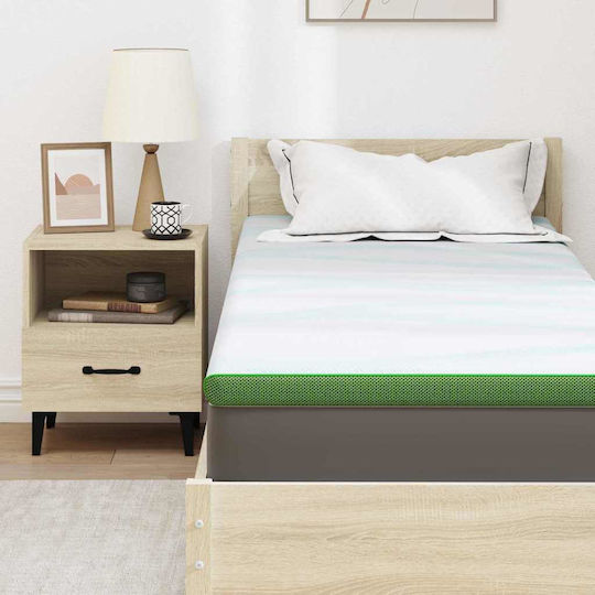 vidaXL Matratzenauflage Einzel Polyester 70x200x6cm