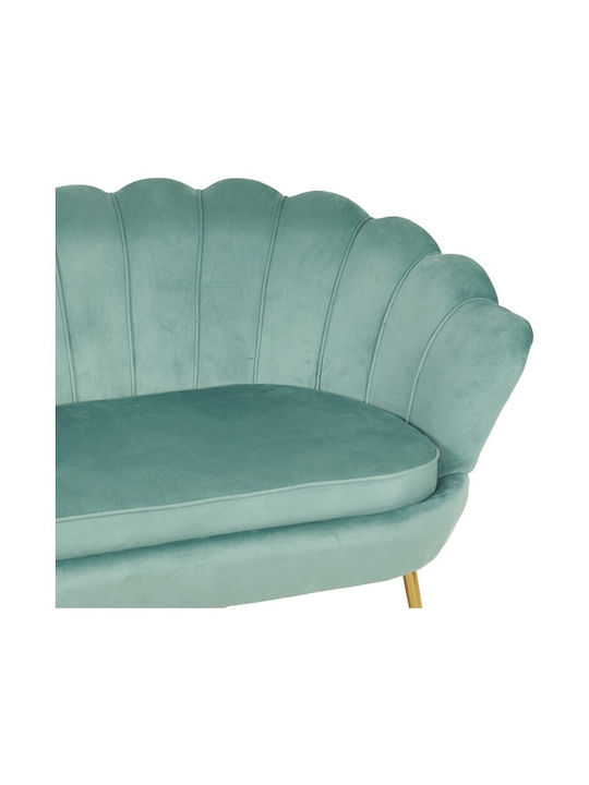 Daimon Doppelsitzer Sofa Samt Pistazie Farbe 134x70x77cm