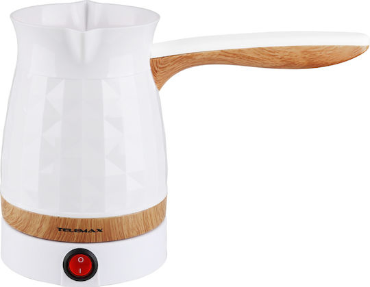 Telemax Ηλεκτρικό Μπρίκι 1000W με Χωρητικότητα 250ml Λευκό