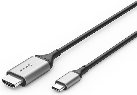 Alogic Konverter USB-C / HDMI männlich zu USB-C / HDMI weiblich Schwarz 1Stück (ULCHD02-SGR)
