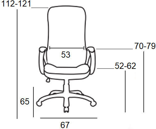 Zita Plus A9938 Exekutive Bürostuhl mit Arme Schwarz