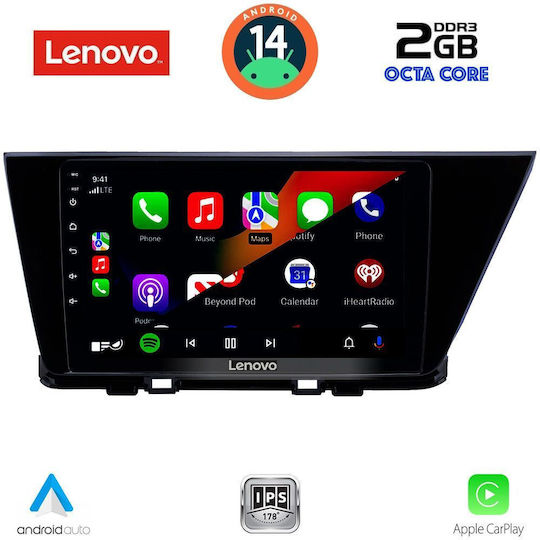 Lenovo Car Audio System for Kia Niro 2017-2021 (Bluetooth/USB/WiFi/GPS/Apple-Carplay/Android-Auto) with Touch Screen 9"